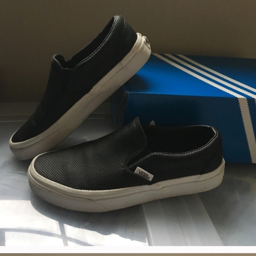 Black Perforated Vans for @alixraspe